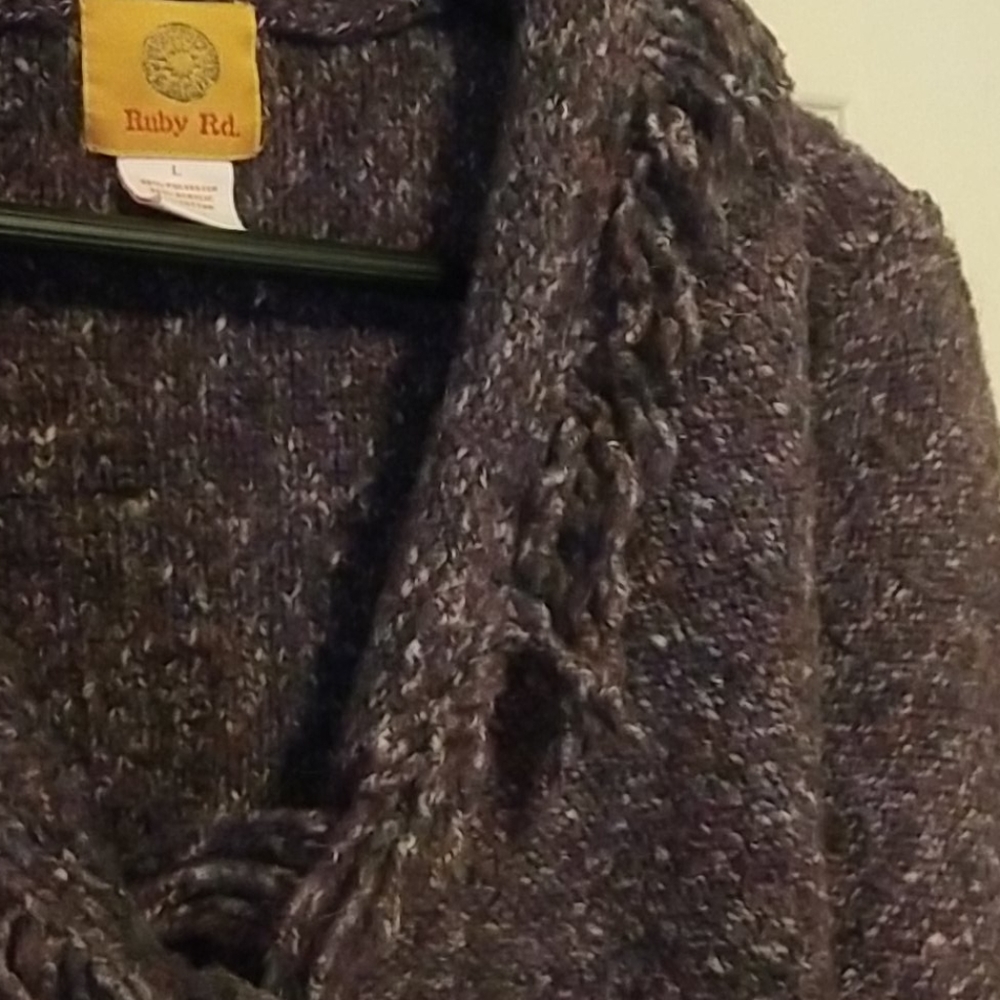 Ruby Rd Purple Women's Sweater - Picture 2 of 3
